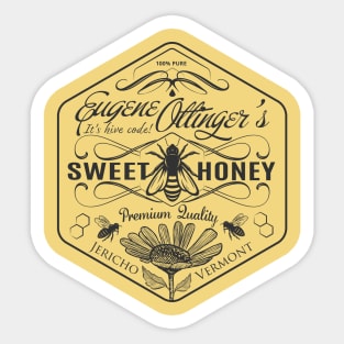 Eugene - Wednesday Addams - Hive Code Honey, Jericho Vermont Sticker